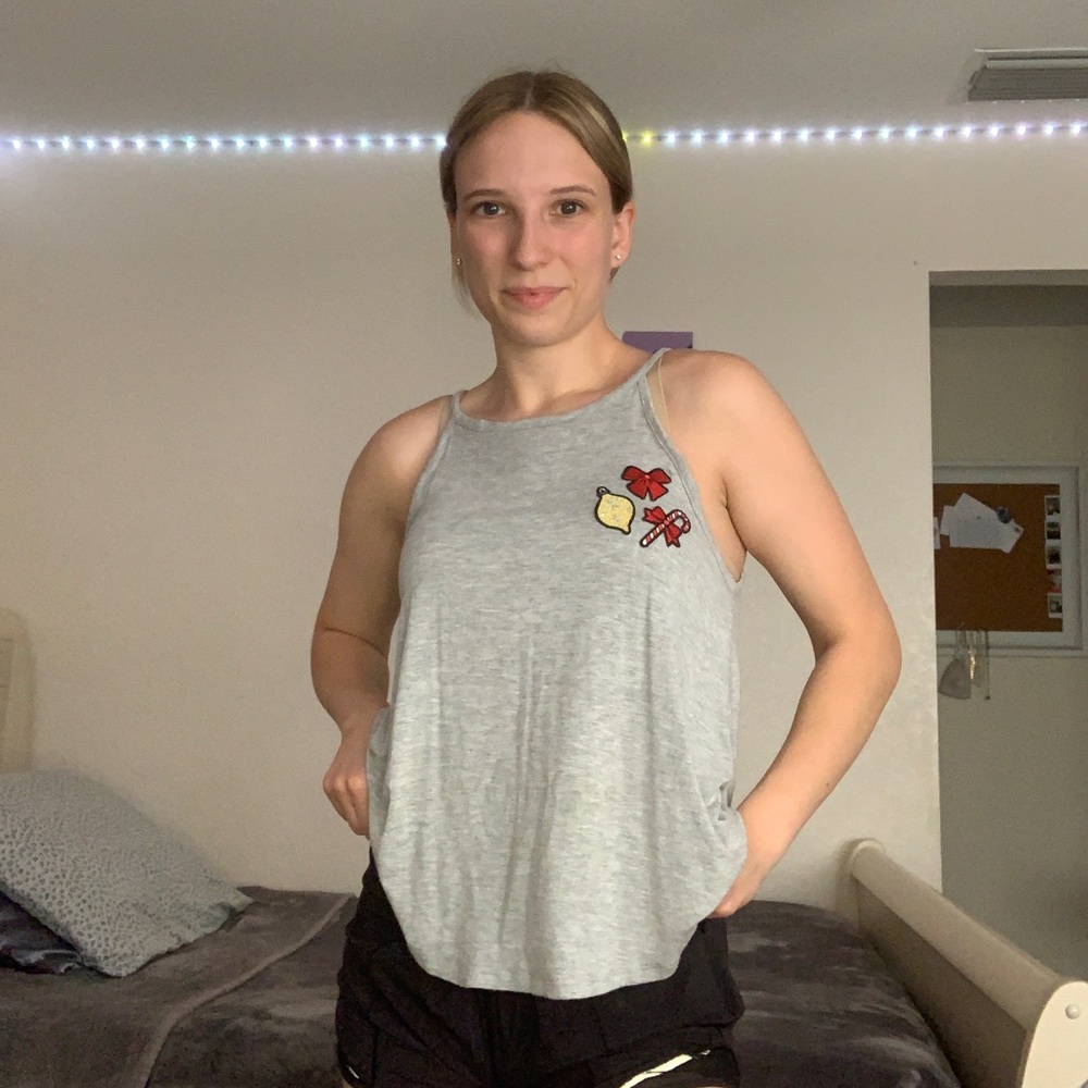 Flowy Christmas tank top